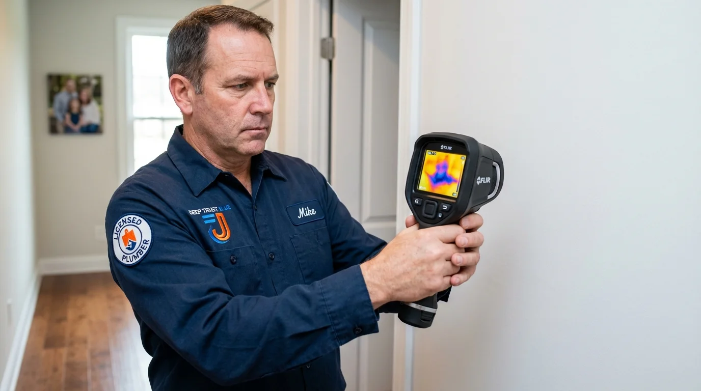 Thermal imaging leak detection by Johns Plumbing LLC in Berkeley Heights